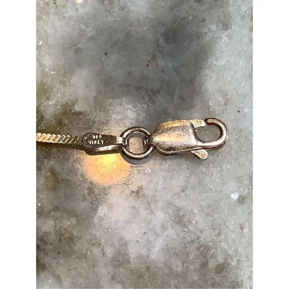 .925 Diamond Cut Sterling Silver Bracelet #Italy